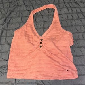 salmon halter top